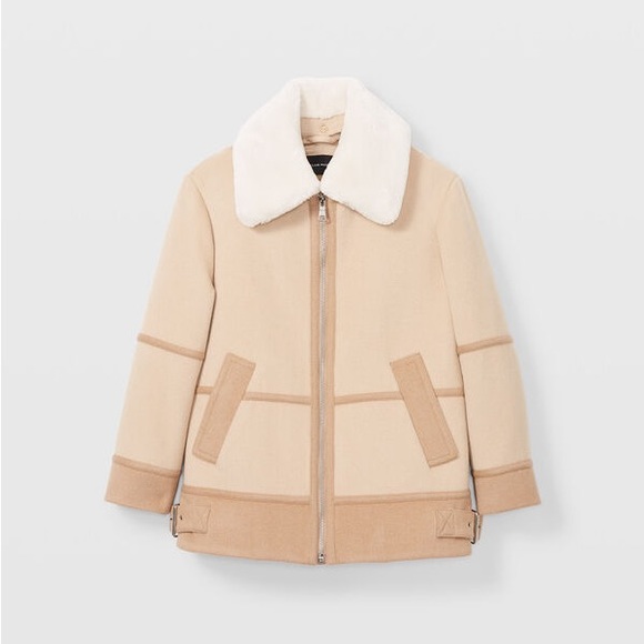 Brand new with tags Mixed Media Moto Jacket by Club Monaco. - Picture 5 of 6